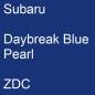 Preview: Subaru, Daybreak Blue Pearl, ZDC.